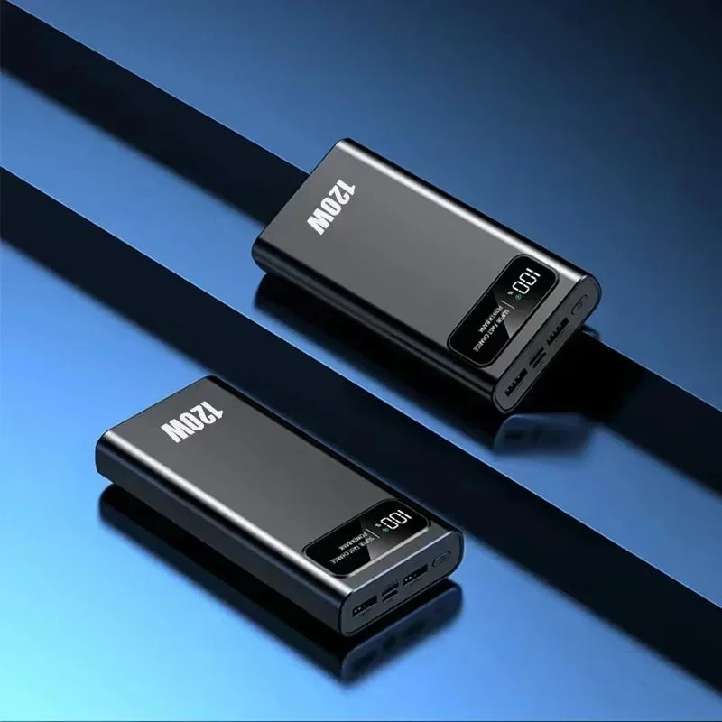 200000mAh Power Bank 120W Super Fast Charging Portable Mobile Power Bank Ultra large Capacity Digital Display External Battery