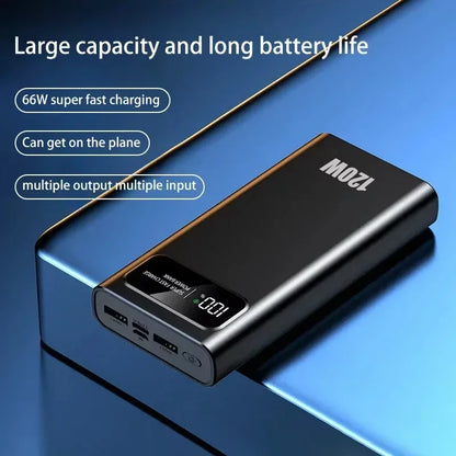 200000mAh Power Bank 120W Super Fast Charging Portable Mobile Power Bank Ultra large Capacity Digital Display External Battery